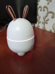 Увлажнитель воздуха зайчик Rabbit 2в1 на 300 мл детский мини персональный LED ароматизатор c подсветкой белый фото от покупателей 7