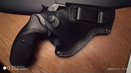 Кобура Beneks для Револьвер 3 поясная не формованная с клипсой Кожа Чёрная фото от покупателей 1