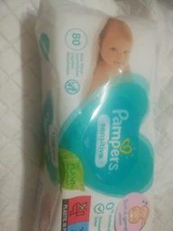 Детские влажные салфетки Pampers Sensitive 80 шт (8001841041421) фото от покупателей 1