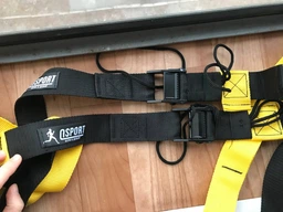 Тренувальні петлі trx для кросфіту (трх тренажер для фітнесу та турніка) OSPORT Pro (FI-0037-1) Чорно-фіолетовий фото від покупців 10