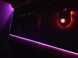 Игровая поверхность с подсветкой 300х800х4мм INTEKO RGB КАРТА МИРА