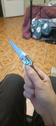 Складаний міні - ніж з ліхтариком фото от покупателей 4