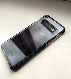 Протиударний прозорий чохол GEAR4 Piccadilly D3O для Samsung Galaxy S10 (G973) Black + Transparent фото від покупців 4