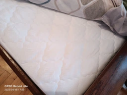 Наматрасник с бортами стеганый Viluta 120x200х25 Микрофибра Белый фото от покупателей 6