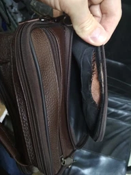 Сумка планшет через плечо мужская из натуральная кожи Vintage leather-14991 Коричневая фото от покупателей 9
