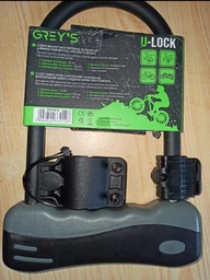 Велозамок Grey's скоба U-lock з кріпленням 12*165*245мм GR33012 фото від покупців 4
