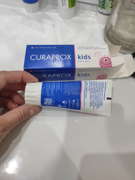 Зубна паста дитяча ферментна Curaprox CS Kids з ароматним смаком солодкого кавуна 1450 ppm F 60 мл (7612412429640/7612412429480) фото від покупців 2