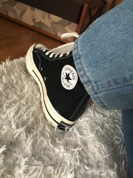 Чоловічі кеди високі Converse Chuck 70 Hi 162050C 41 (7.5) 26 см Чорні (888755675236) фото від покупців 8