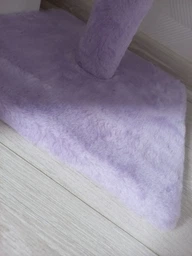 Дряпка для кота Мур-Мяу Ніка 34х34х62 см для кішок у джутовій мотузці Бежевий фото від покупців 8