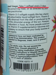 Витамины и минералы NOW Foods Vitamin D3 5000 IU 240 капсул фото от покупателей 8