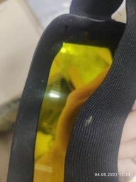 Окуляри тактичні захисні на гумці з жовтими лінзами з поліпропілену, колір чорний фото від покупців 1
