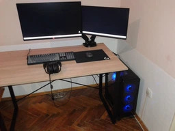 Кронштейн-подставка для двух мониторов North Bayou NB F160 VESA 17" - 27" настольный с 3D регулировкой и функцией PIVOT Черный фото от покупателей 1
