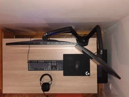 Кронштейн-подставка для двух мониторов North Bayou NB F160 VESA 17" - 27" настольный с 3D регулировкой и функцией PIVOT Черный фото от покупателей 3
