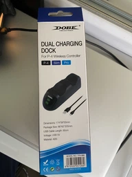 Двойная зарядная dock станция DOBE подставка для 2-х контроллеров Dualshock Playstation PS4 / PS4 SLIM / PS4 PRO c LED индикаторами статуса зарядки фото от покупателей 5
