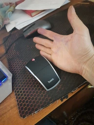 Беспроводная складная компьютерная мышь HOCO foldable USB wireless 2.4G mouse DI03 Black-silver (Di03) фото от покупателей 1