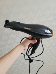 Фен Gemei GM 1765 Профессиональный фен для волос две скорости и три температурных режима для сушки и укладки волос фото от покупателей 2