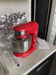Тестомес Royalty Line PKM-1600 Red SLOVAKIA 1600W 6L кухонный комбайн миксер планетарный фото от покупателей 3
