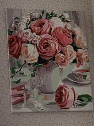 Картина по номерам Origami Розовые Пионы в Вазе 40x50 см (LW3069) фото от покупателей 5