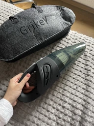 Автомобильный портативный пылесос Grikey В2 с насадками, 6кПа, 120W, Черный (GK450) фото от покупателей 6