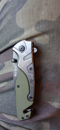 Нож тактический, складной нож карманный для рыблки, охоты, Bounce JFO-5309, зеленый