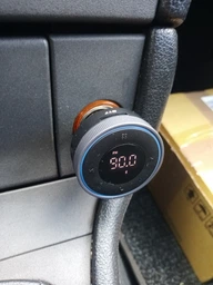 Автомобільний зарядний пристрій з FM-модулятором Baseus Enjoy Bluetooth FM Launcher 3.4 A Black (YM1086) фото від покупців 1