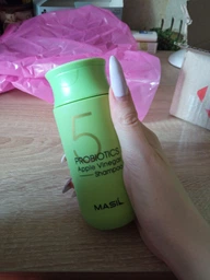 М'який безсульфатний шампунь All Masil 5 Probiotics Apple Vinegar Shampoo з пробіотиками і яблучним оцтом 300 мл фото від покупців 5