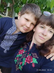 Жіноча вишиванка Podolyanka Троянди M Синя