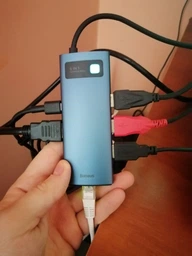 USB HUB Baseus Type-C Metal Gleam Series 6-in-1 Multifunctional (CAHUB-CW0G) фото от покупателей 1