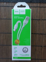 Кабель USB Hoco X37 Cool Power Charging Type-C Бiлий фото від покупців 3