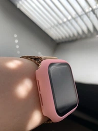 Чохол із захисним склом Protective Cover with Glass для Apple Watch 40mm rose gold фото від покупців 1