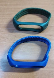 Тканевый монобраслет Braided Solo Loop MRK для фитнес браслета Xiaomi Mi Band 6/5/4/3 (S) 150mm бело-розовый (mrk3030) фото от покупателей 6