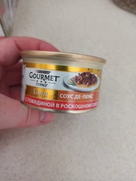 Влажный корм для кошек Gourmet Gold СОУС ДЕ-ЛЮКС с говядиной, 12 шт. по 85 г фото от покупателей 9