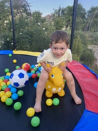 Детский батут Fun Fit 312 см с сеткой и лестницей