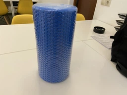 Масажний ролик EasyFit Foam Roller 30 см синій (легкий та м'який валик для МФР та йоги, масажер для спини, ніг, рук, шиї) фото від покупців 1