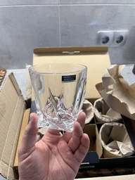 Набор стаканов для сока стеклянных Bohemia Quadro Crystalite 350 мл 6 шт (6604) фото от покупателей 2