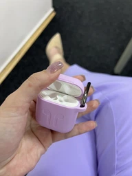 Чехол 2Е для Apple AirPods Pure Color Silicone Imprint 1.5 мм Fuchsia (2E-AIR-PODS-IBSI-1.5-FK) фото от покупателей 18