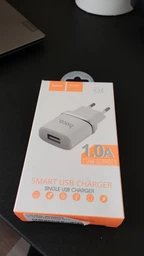 Блок живлення Hoco. C80A Швидка зарядка Quick Charge 3.0 USB 18W + Type C 20W Білий фото від покупців 2