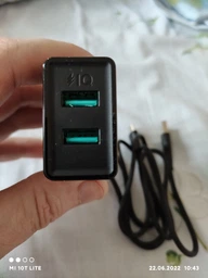 Зарядное устройство Grand-X CH-15T 5 В 2.1 A USB с защитой от перегрузки + USB Type-C Black фото от покупателей 7