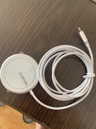 Беспроводное зарядное устройство Canyon WS-100 для iPhone Silver (CNS-WCS100)