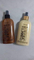 Кокосова олія Top Beauty для засмаги з шимером Shimmer Coconut Oil Gold 100 мл фото від покупців 9