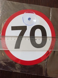 Знак на авто "70" на присосці зйомний фото от покупателей 1