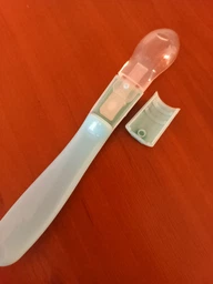 Безпечна силіконова дитяча ложечка для годування для малюків з 4-х місяців Lindo Бірюзовий