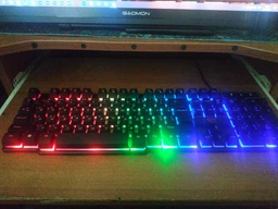 Клавиатура проводная HAVIT HV-KB504L с цветной подсветкой USB Black фото от покупателей 1