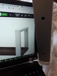 Офісна консоль полиця Loft Details S-1-110 сосна лофт біла