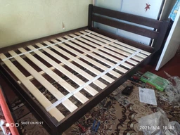 Двуспальная Кровать из дерева сосна 120*200 Престиж MECANO цвет Светлый орех 19MKR05 фото от покупателей 6