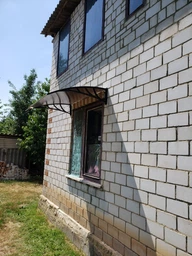 Козырек Build System навес из поликарбоната сотового Бронза 1.5х1.0м