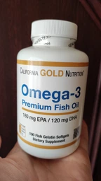Жирні кислоти California Gold Nutrition Omega-3 Premium Fish Oil DHA 100 капсул фото від покупців 7