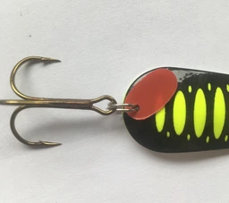Блешня DAM Effzett Standard Spoon 30 г 6.5 см Fluo Yellow/Black UV (69610)
