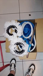 Швабра з відром і самовіджимом Тріумф, Spin Mop Scratch Cleaning 360, швабра ледарка фото від покупців 11