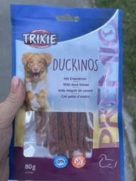 Лакомство для собак Trixie 31537 Premio Ducky Stripes утка 100 г (4011905315379) фото от покупателей 2
